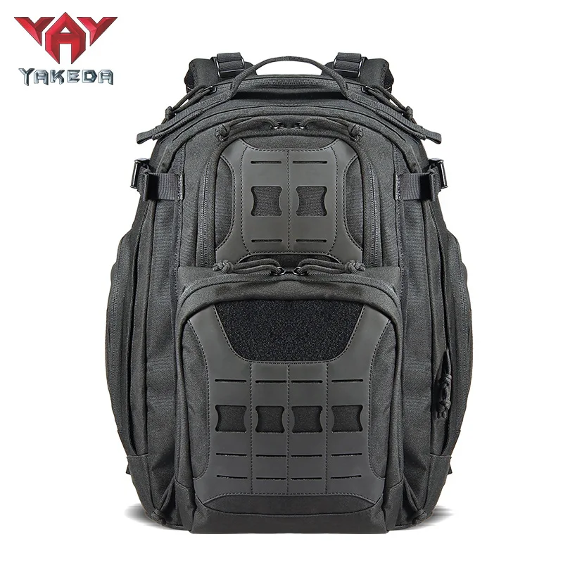 Rucksack Military Style - ヤケダ-防水モールタクティカルバックパック、メンズリュックサック、40lアサルトパック、アウトドア旅行、キャンプ、登山、ハイキング、600d