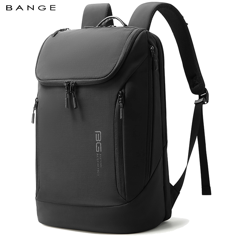 Laptop Backpack 15.6 - BANGE 新しいカジュアルナイロンソフト抗シワ男性バックパック 15.6 インチのラップトップ防水トラベルバッグと軽量男性バックパック
