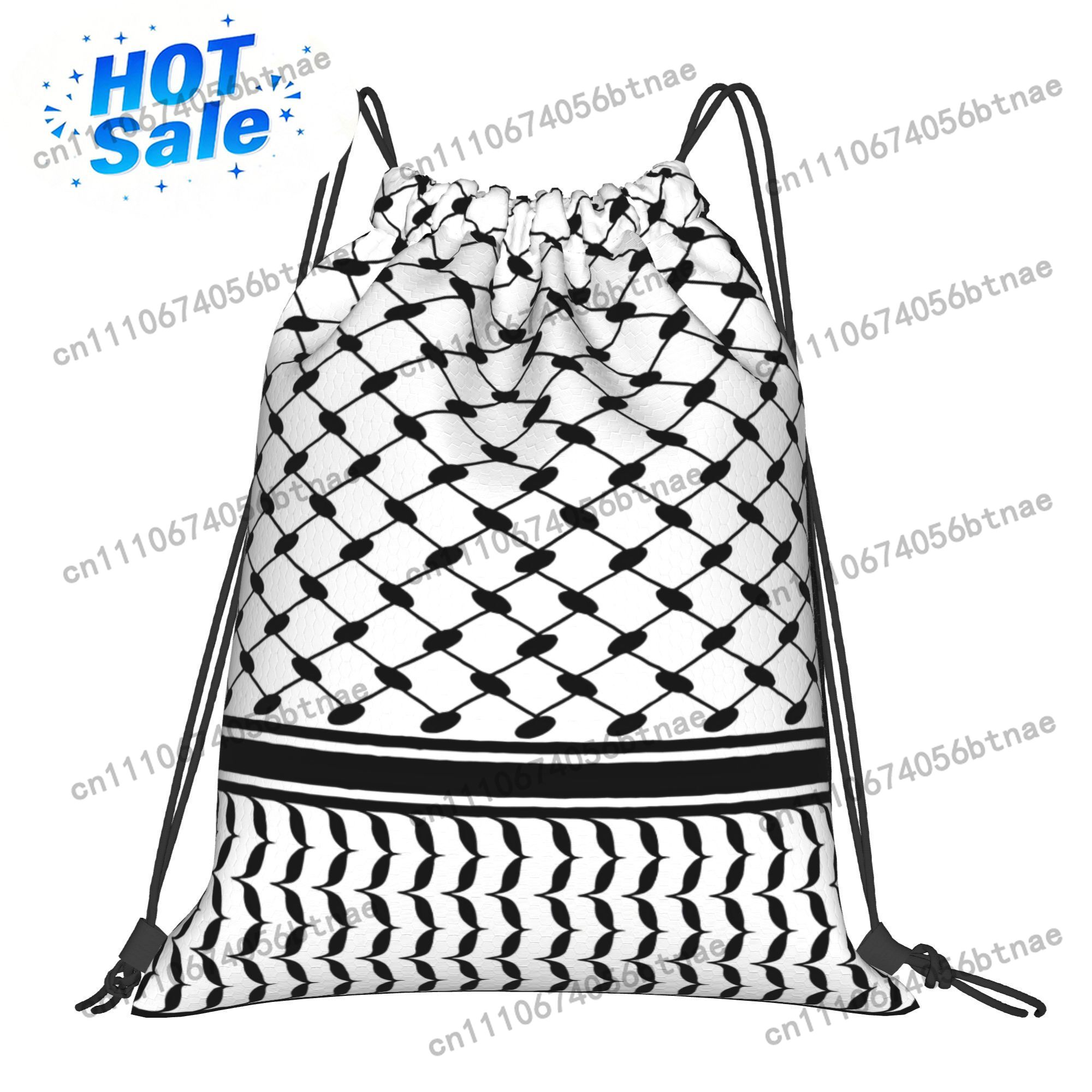 クフィヤ中東柄巾着バッグ軽量ジムアウトドアスポーツフィットネ - Drawstring Gym Bag のレビューと価格