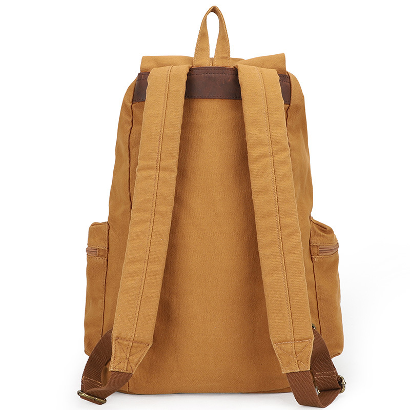 大容量キャンバスバックパック通気性軽量吸汗性トラベルバッグカ - Canvas Backpack Casual のレビューと価格