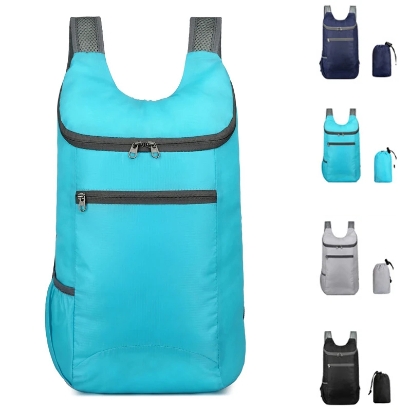 男性と女性のための防水折りたたみ式バックパック,大容量,キャ - Foldable Backpack Small のレビューと価格