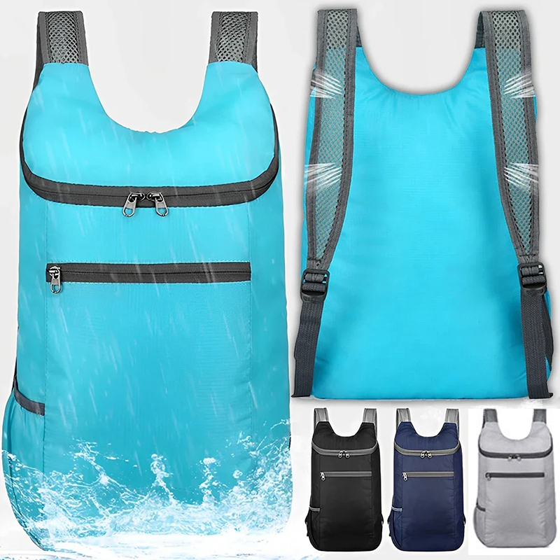 男性と女性のための防水折りたたみ式バックパック,大容量,キャ - Foldable Backpack Small のレビューと価格